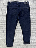 Утепленні чоловічі джинси привужені на байці, фото 2