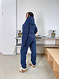 Костюм жіночий з капюшоном фліс Модель: 1483-05315 GR Колір: хакі, синій, фото 5