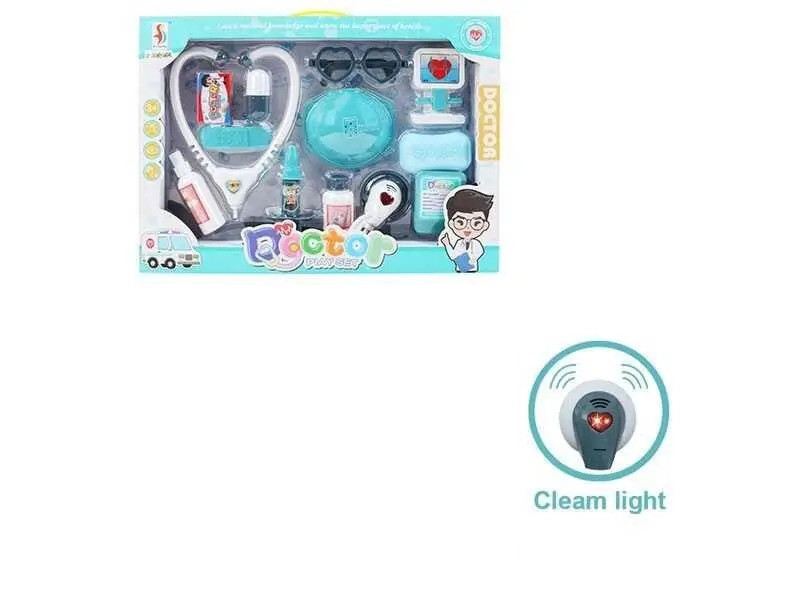 Набір лікаря 11 предметів звук/підсвічування, фото 1