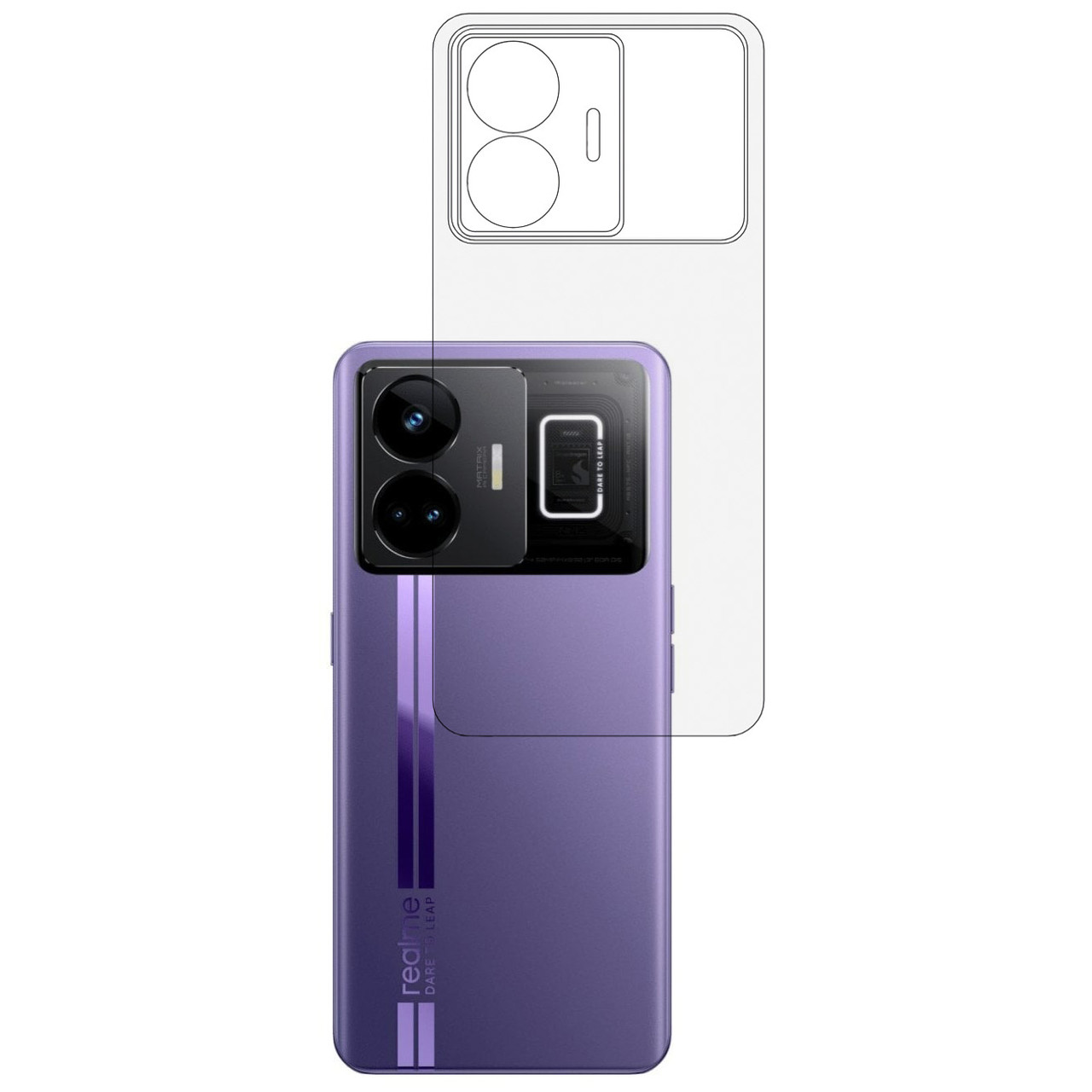 Плівка на задню панель Mietubl HD для Realme GT Neo 5, фото 1
