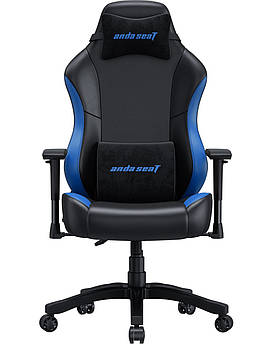 Крісло для геймерів Anda Seat Luna Size L PVC Black/Blue (AD18-48-BS-PV)