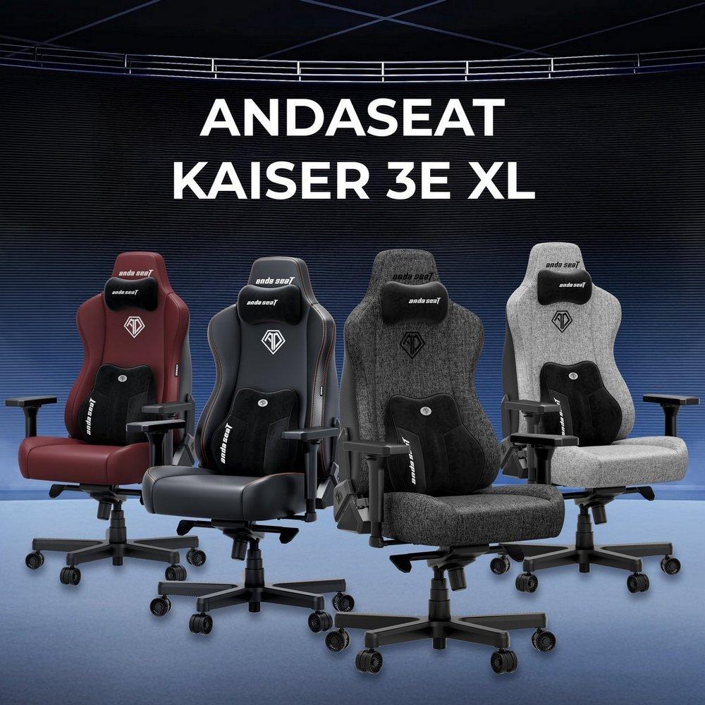 Крісло для геймерів Anda Seat Kaiser 3E XL Dark Gray Fabric (AD23YC-XL-09-GB-CF-G01), фото 1