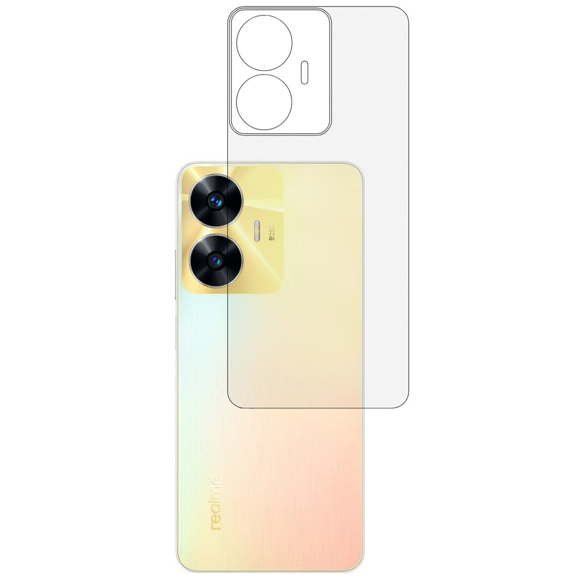 Плівка на задню панель Mietubl HD для Realme C55, фото 1