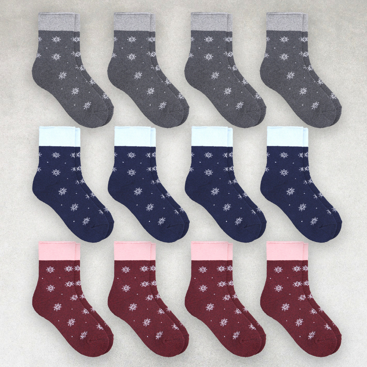 Шкарпетки зимові медичні жіночі 12 пар (без резинки) розмір 36-40 арт.343.12, фото 1