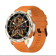 Розумний годинник Modfit Base T2 Gold-Orange + Пульс, Кисень, Тиск, Спортивні режими, Повідомлення