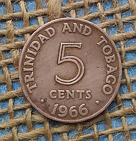 5 центiв 1966 року. Тринiдад i Тобаго