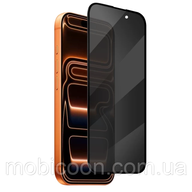 Захисне скло Антишпигун Privacy для iPhone 17 Pro, фото 1