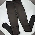 Жіночі теплі термоколготки з ефектом голих ніг в горошек, фото 4