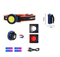 Ліхтар налобний з червоним світлом NF-856