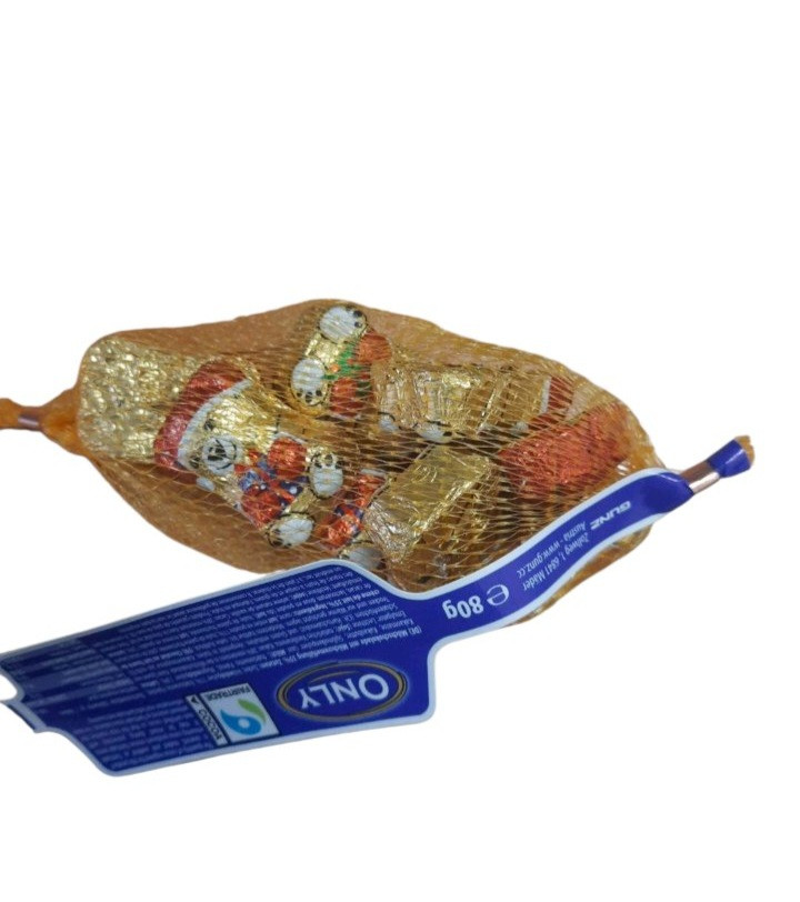Новорічні шоколадні цукерки мішки Only Christmas. 80г