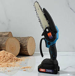 Ланцюгова акумуляторна пила TL-0600, 2 акумулятори 24V, шина 6", пила в кейсі