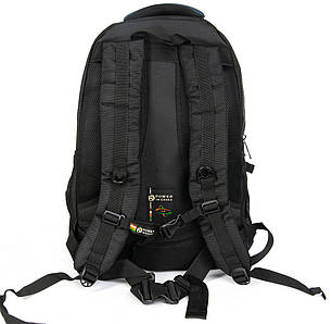 Рюкзак туристичний на 43 літри чоловічий синій тканиний міський для ноутбука 15" з кишенями 50х35х25см Power In Eavas 8212, фото 2