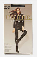 Колготки преміум якості 250 ден бавовняні теплі Innamore 250 чорного кольору розмір 5, фото 2