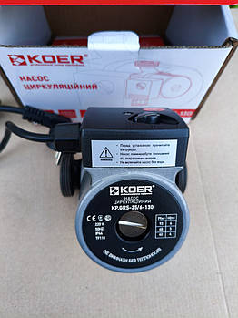Циркуляційний насос 25-6-130 з гайками KOER