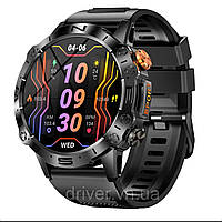 Смарт-годинник Modfit Combat All Black — міцний корпус, дзвінки, пульс, спортрежими, IP68