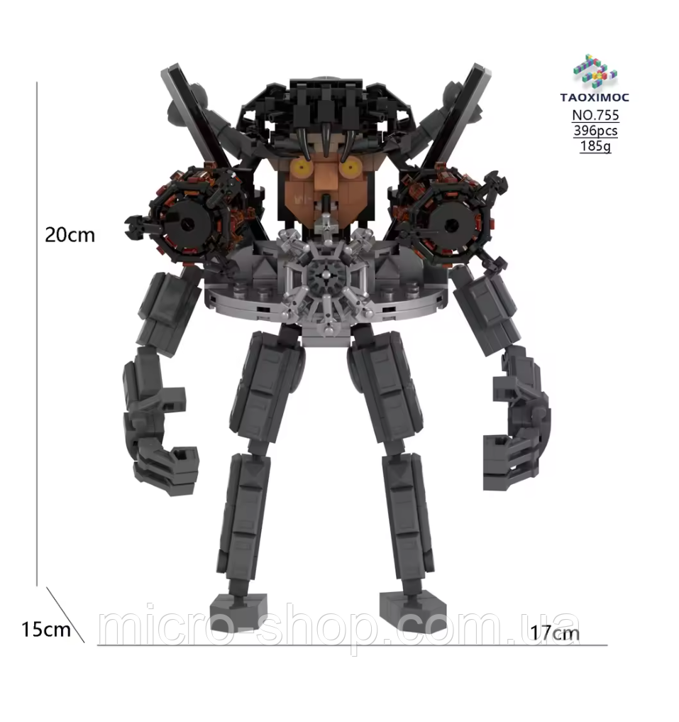 Конструктор титан G-man Джи мен зі Cкiбiдi Туалет 398 деталей, фото 1