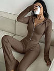 Жіночі стильні костюми №57152 Коричневий, фото 5