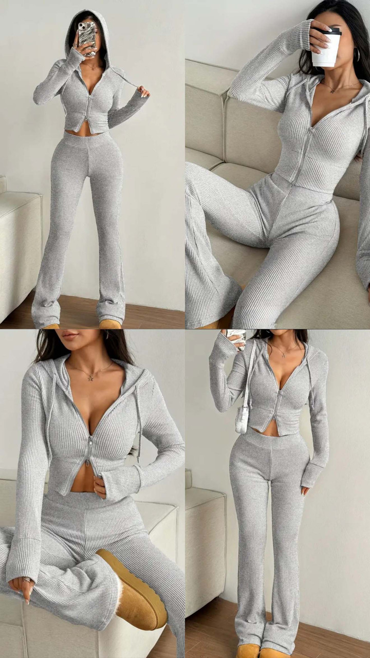 Жіночі стильні костюми №57152 Сірий, фото 1