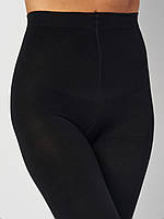 Колготки преміум якості 150 ден бавовняні теплі Innamore 150 чорного кольору розміри 5 і 6, фото 3