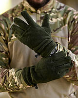 Перчатки флісові олива ВТ6768