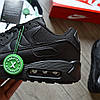 Чоловічі кросівки Nike Air Max 90 Black Чорні Найк Аір Макс 90 шкіра нубук текстиль демісезон, фото 8