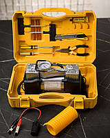 Автомобільний однопоршневий компресор з набором інструментів РП7463