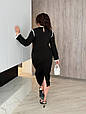 Сукня жіноча євро креп Модель: 1483-05181 GR Колір: чорний, фото 5