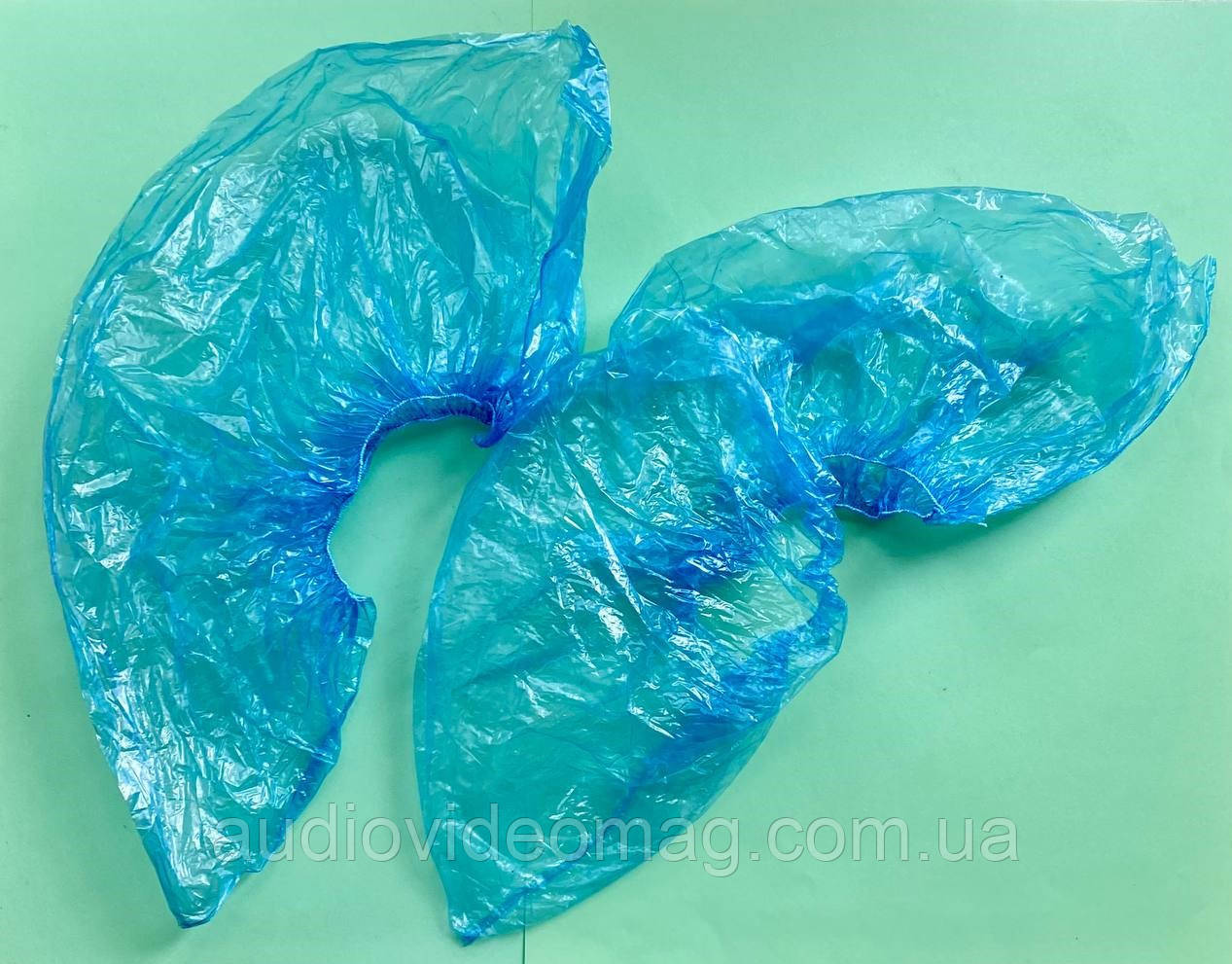 Бахіли 100 шт.(50 пар), 2.5 грам, блакитний колір, фото 1