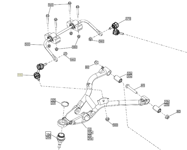Ліва вісь стабілізатора з'єднувача для квадроциклів BRP Can-Am Outlander G3 706204268, фото 1