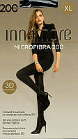 Колготки преміум якості 200 ден з мікрофібри Innamore Microfibra 200 чорні розміри 2 3 4 5, фото 2