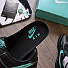 Кросівки Nike Air Force 1 Low x Tiffany & Co Leather Чорні з голубим Взуття Найк Аїр Форс 1 Лов повсякденні шкіра демісезон, фото 8
