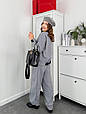Костюм жіночий кашемір двосторонній Модель: 1483-05141 GR Колір: ялинка чорно-сіра, фото 5