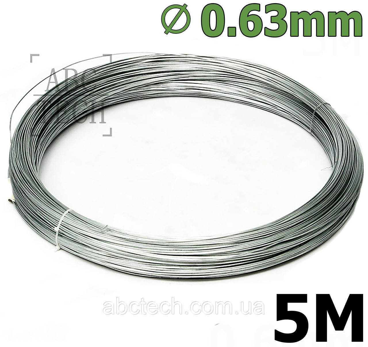 Дріт ніхром 0,63 мм Моток 5 м Ніхромова струна для запайника Нагрівач-струна Дроту х20н80, фото 1