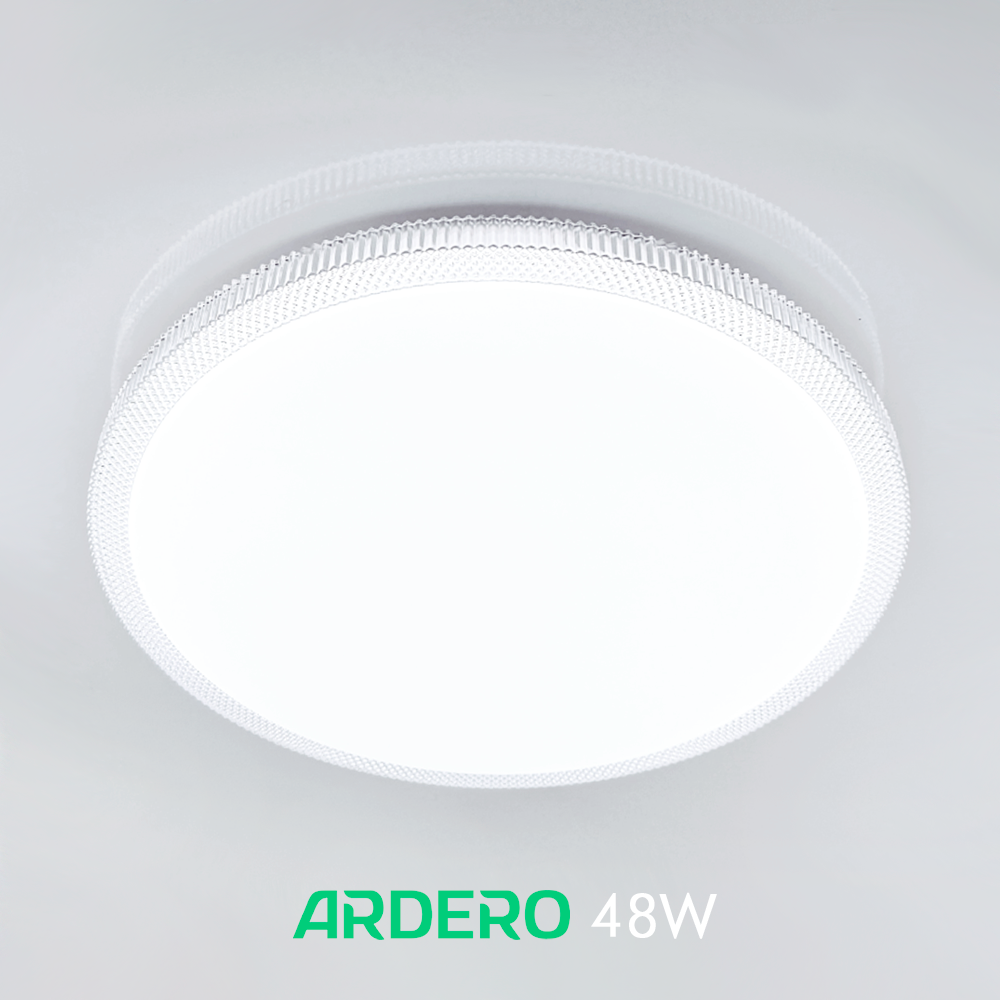 Світлодіодний LED світильник AL6086ARD MODA 48Вт Ardero 2500Lm Ø375*65мм люстра без пульта зі зміною відтінка 3000К-4500К-6000K, фото 1