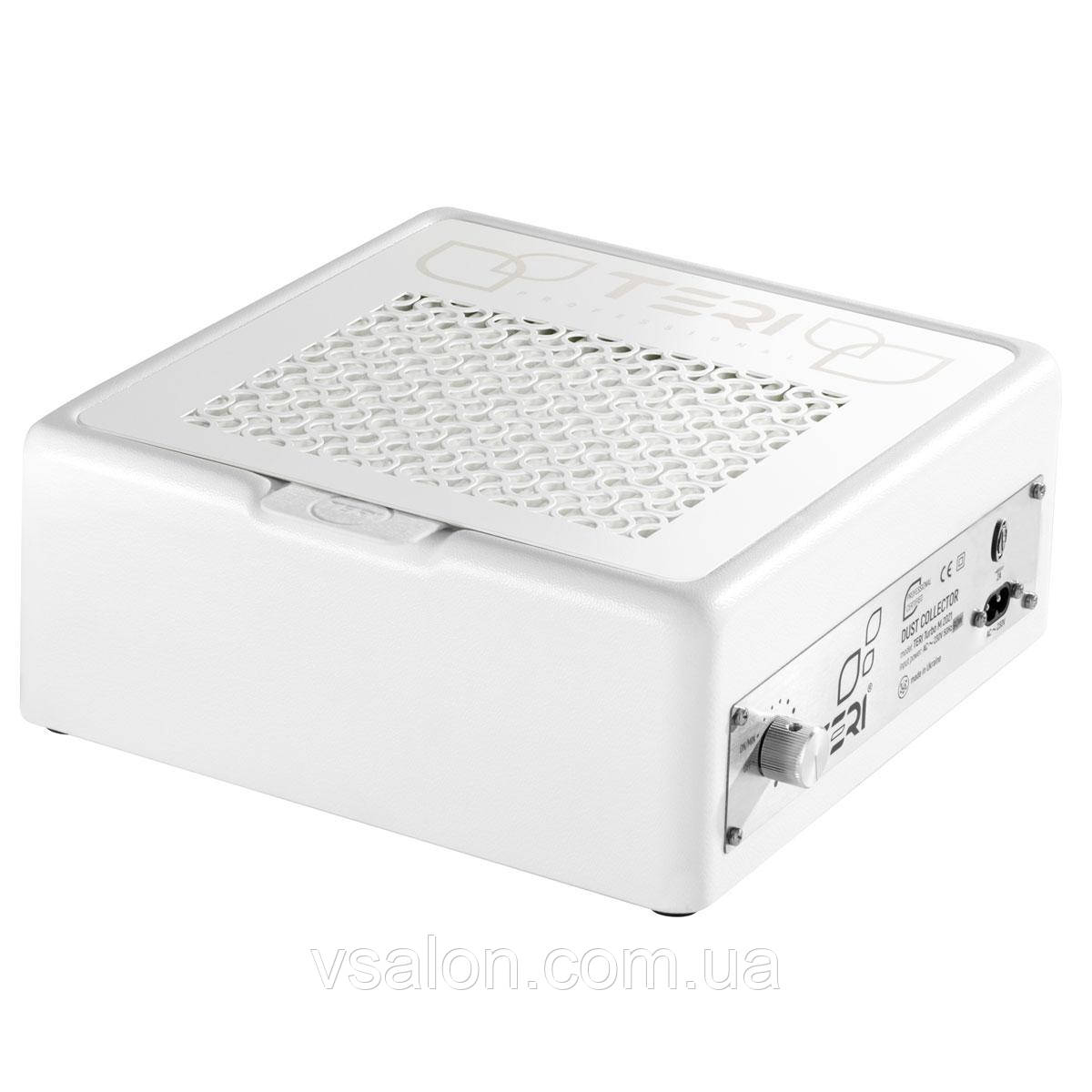 Настільна манікюрна витяжка з HEPA фільтром Teri Turbo M біла/сітка біла, фото 1