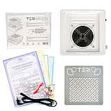 Настільна манікюрна витяжка з HEPA фільтром Teri Turbo M біла/сітка біла, фото 3