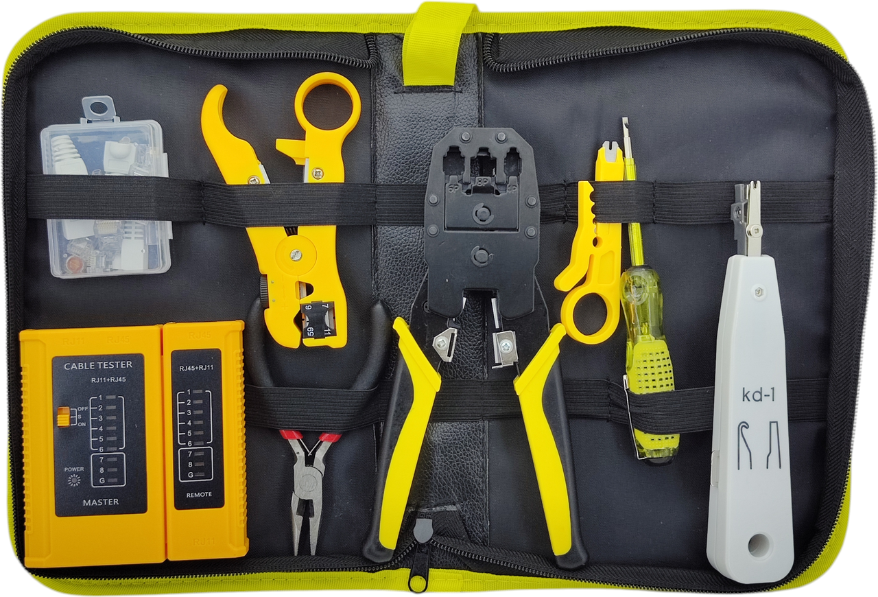Набір інструментів HandsKit для монтажника мереж LAN
