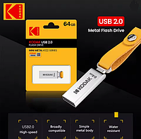 Металлический USB-флеш-накопитель Kodak K122, 64 ГБ, USB 2.0, мини-формат, высокоскоростной, для автомобилей, компьютеров и офисов
