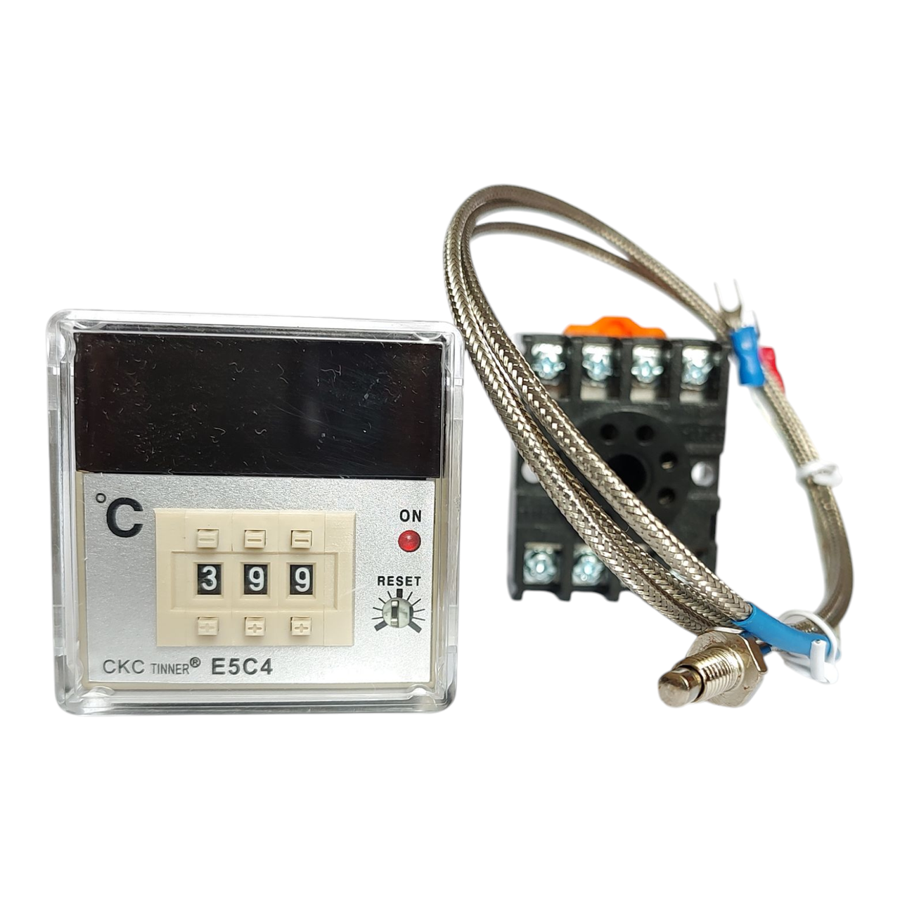 Контролер температури 0~399 °С E5C4-R20K з релейним виходом, фото 1