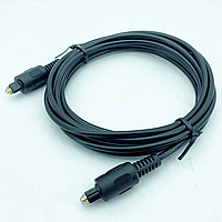 Кабель оптичний Toslink plug — Toslink plug, 5 м, чорний