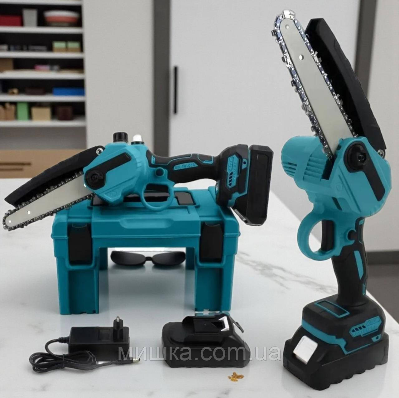 Акумуляторна міні-пила DUC155НZ — легка, потужна, безшумна, з автоматичним мастилом та двома АКБ, фото 1