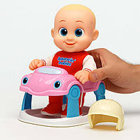 Інтерактивний пупс Bouncin Babies Baniel 16 см з ходунками — лялька, що ходить і сміється, арт. 801001, фото 7