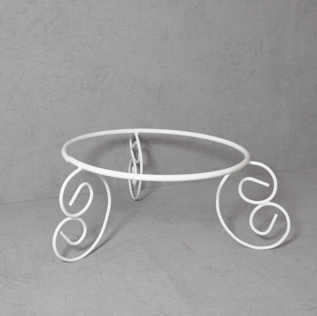 Підставка під блюдо Завиток DecorArt "120" 12x20 см білий