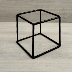 Підставка під тарлки Куб 23х23х20 см (чорний, білий, мармур)