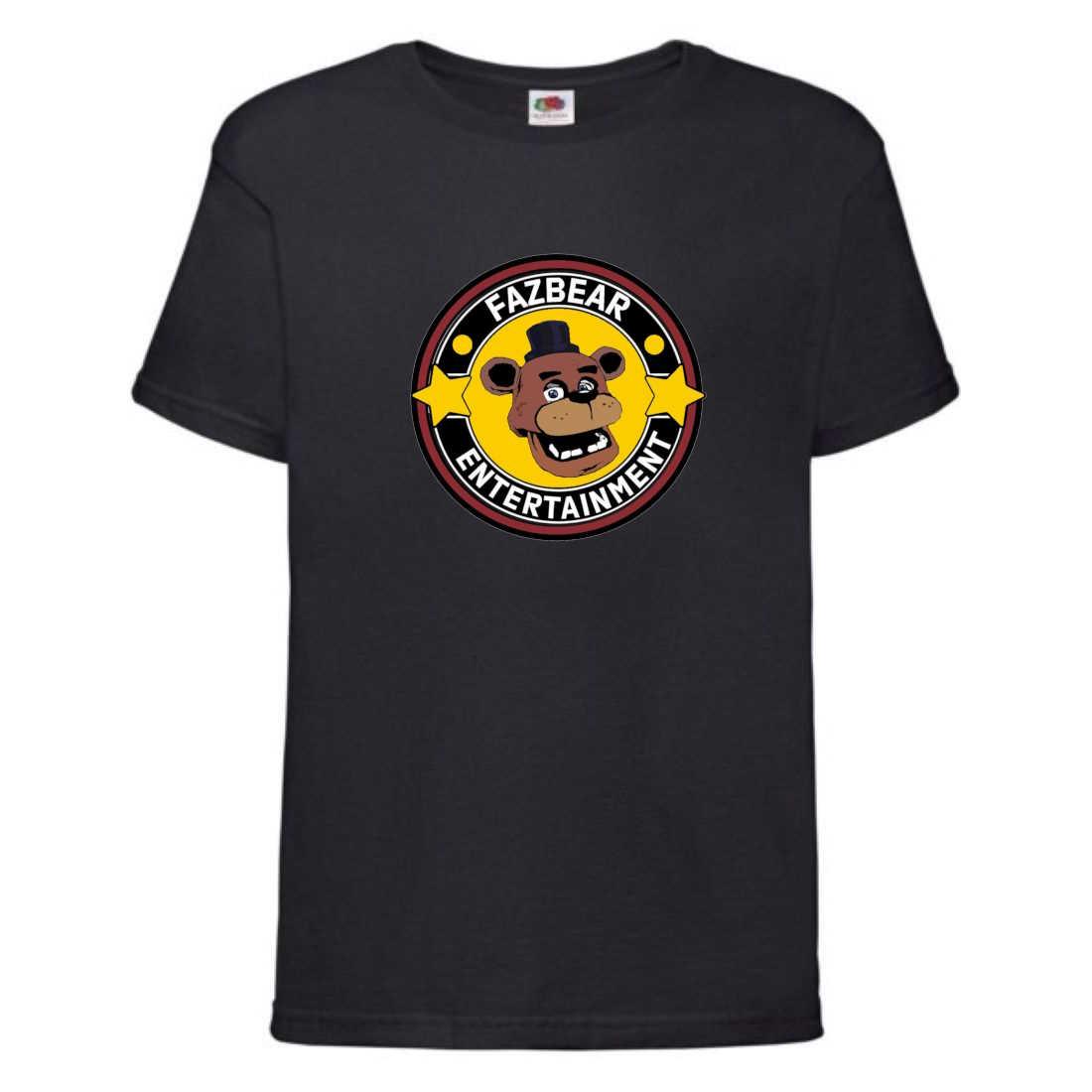 Футболка ФНАФ 5 ночей з Фредді (FNAF Five Nights at Freddy's 003), чорна 104-116-128-140-152-164 розміри, фото 1