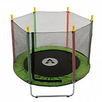 Дитячий батут манеж кімнатний із захисною сіткою Atleto 160 см зелений KRB10 для кімнати будинку квартири вулиці, фото 5