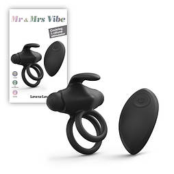 Ерекційне віброкільце Love To Love Mr & Mrs VIBE з пультом ДК, забезпечує потужну та тривалу ерекцію