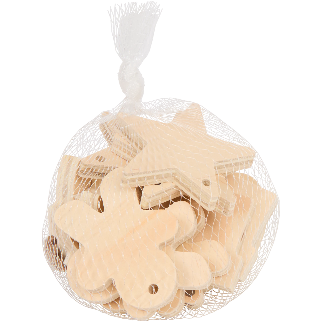 Прикраси на ялинку, у сітці, дерево, 13 шт., фото 1