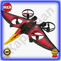 TОП Літак на радіокеруванні Air Max SCHE Pterosaur червоний для дітей з LED-підсвічуванням та дистанцій TOP100