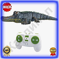 TОП Човен на радіокеруванні Air Max SHT Crocodile 2.4G зелена іграшка для дітей водний транспорт радіок TOP100